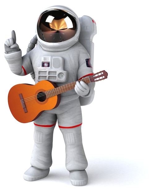 Leuke astronaut illustratie