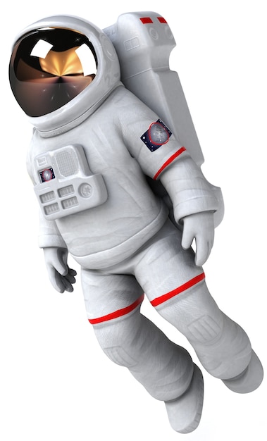 Leuke astronaut illustratie