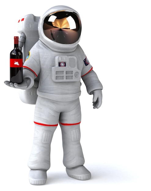 Leuke astronaut illustratie