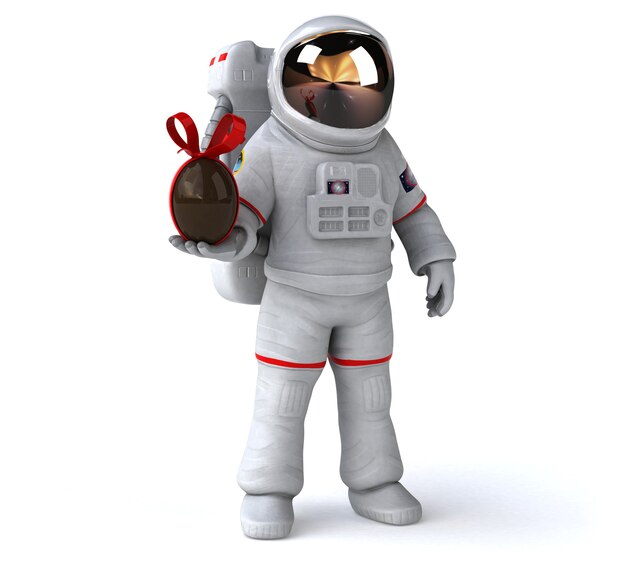 Leuke astronaut illustratie