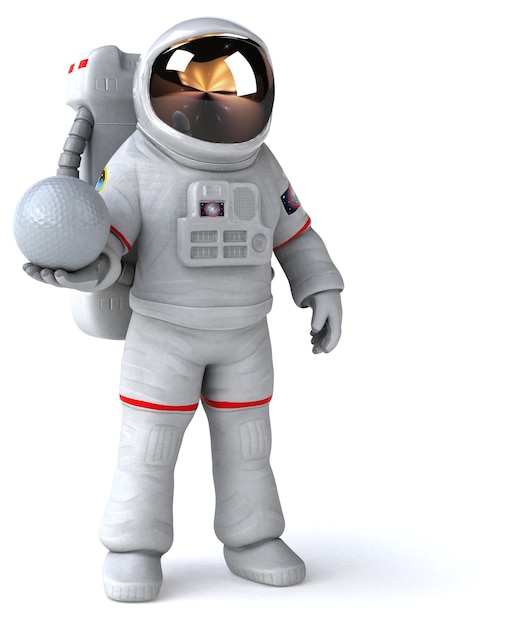 Leuke astronaut illustratie