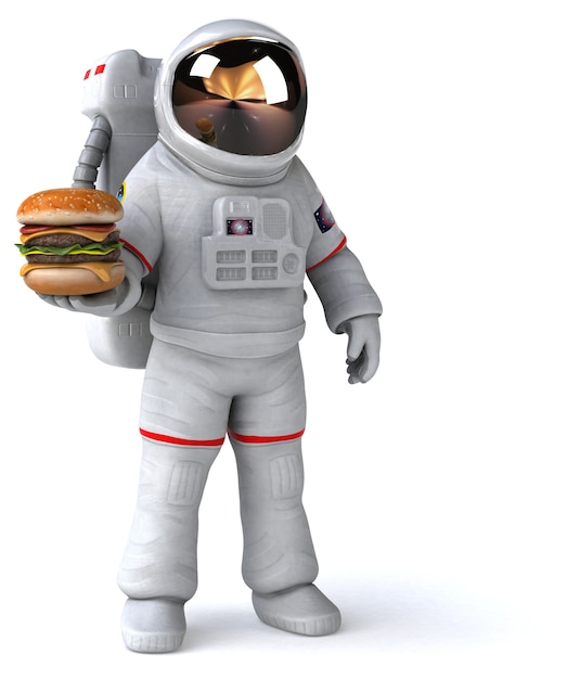 Leuke astronaut illustratie