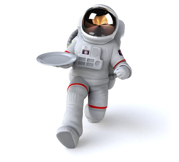 Leuke astronaut illustratie