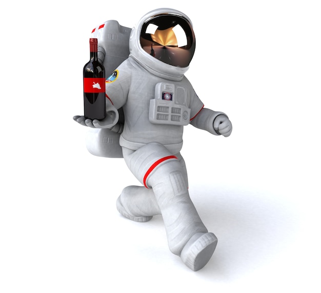 Leuke astronaut illustratie