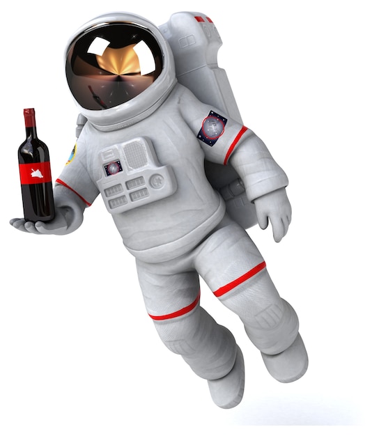 Leuke astronaut illustratie