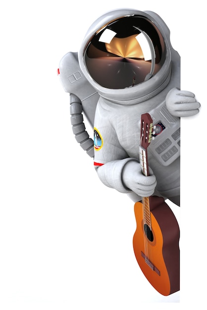 Leuke astronaut illustratie