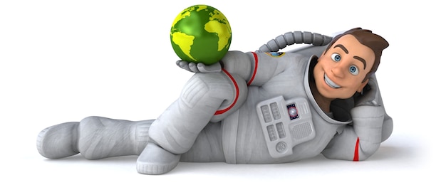 Leuke astronaut illustratie