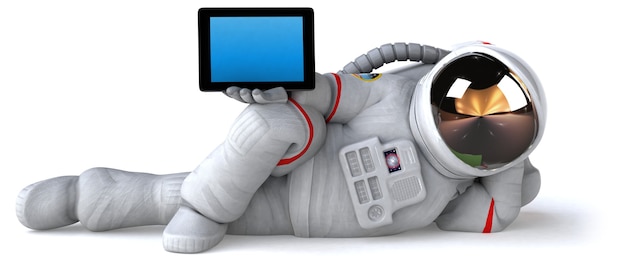 Leuke astronaut illustratie