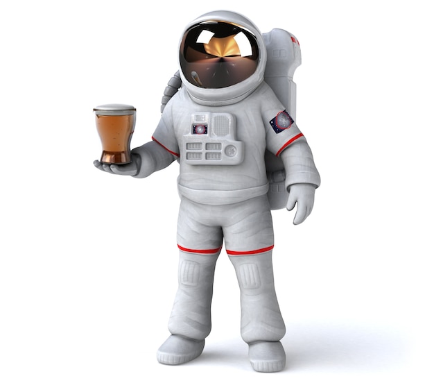 Leuke astronaut illustratie