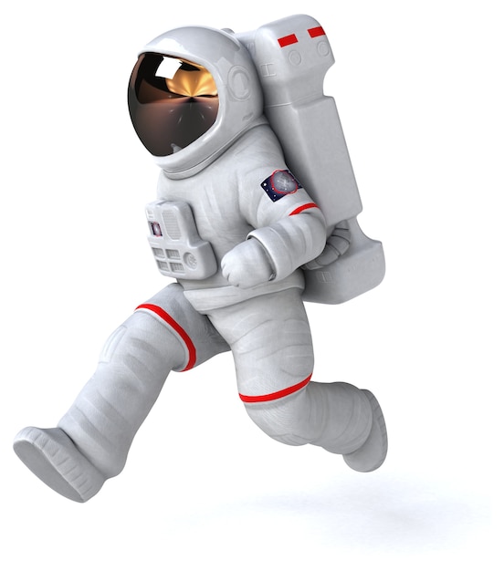 Leuke astronaut illustratie