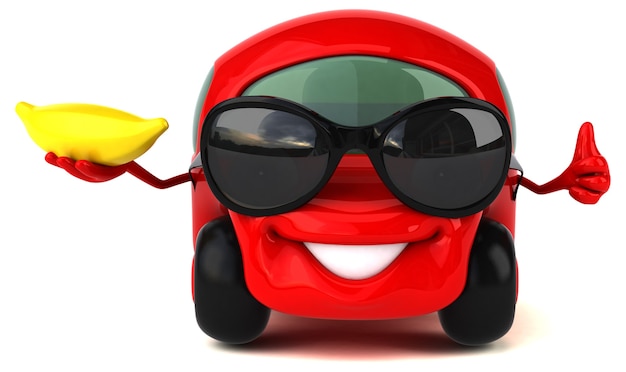 Leuke auto - 3D-personage