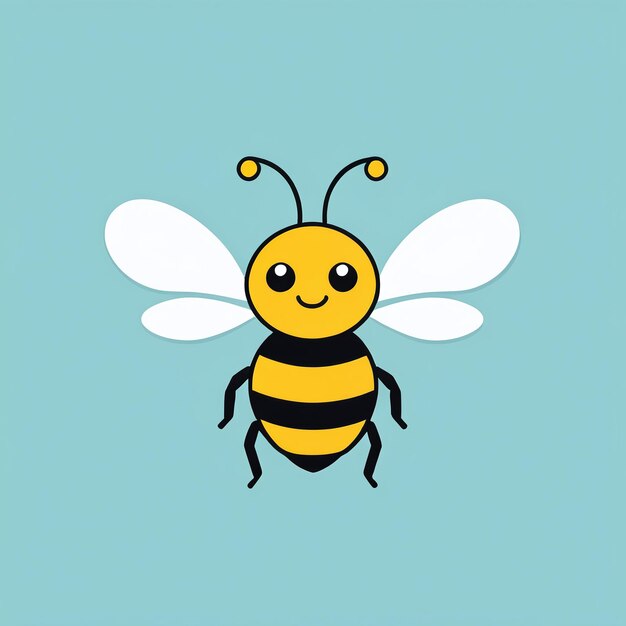 Leuke bijen cartoon illustratie