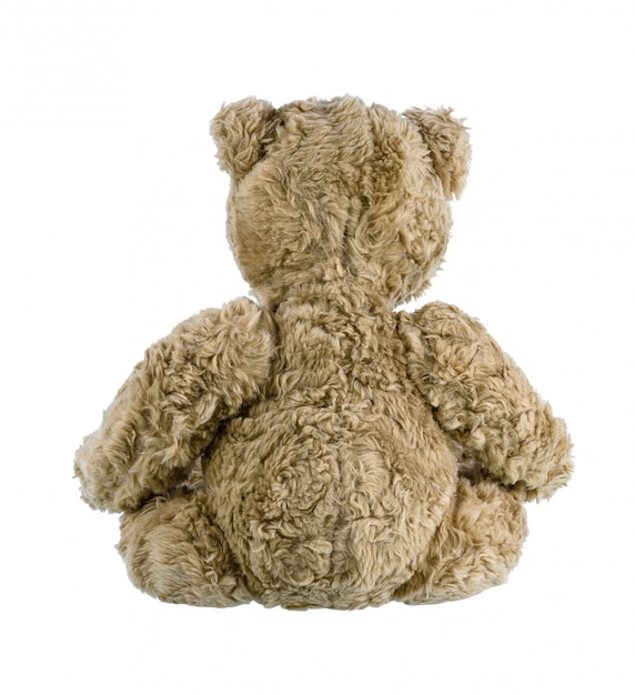 Leuke bruine geïsoleerde teddybeer