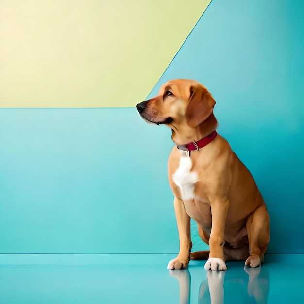Leuke bruine hondenportretfoto door Generative AI