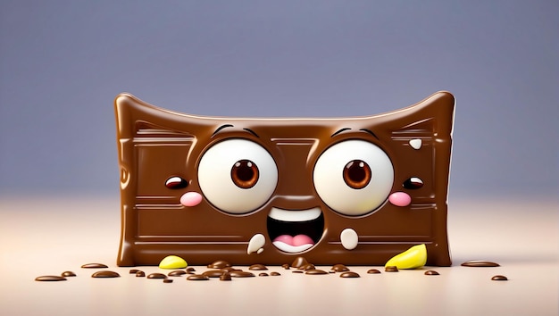 Leuke cartoon chocolade.