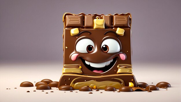 Leuke cartoon chocolade.