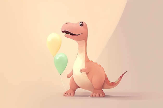 Leuke cartoon dinosaurus baby Gelukkige vakantie concept