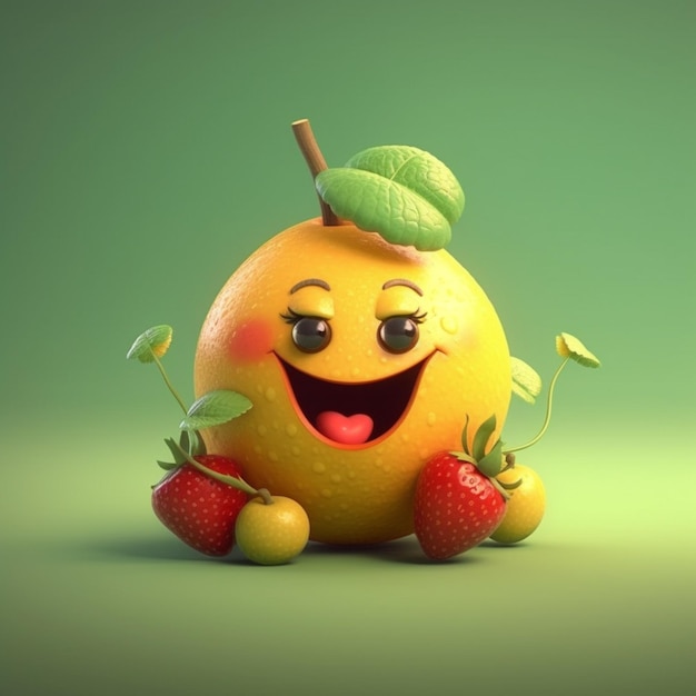 Leuke cartoon diverse fruit3