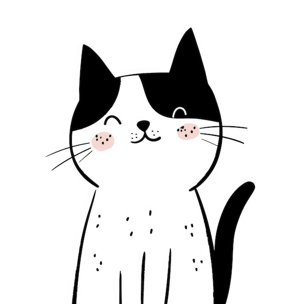 Leuke cartoon katten tekenstijl