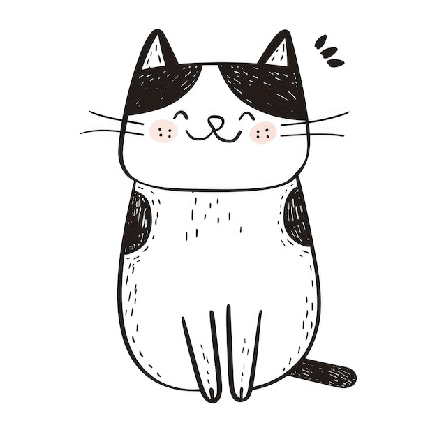 Leuke cartoon katten tekenstijl