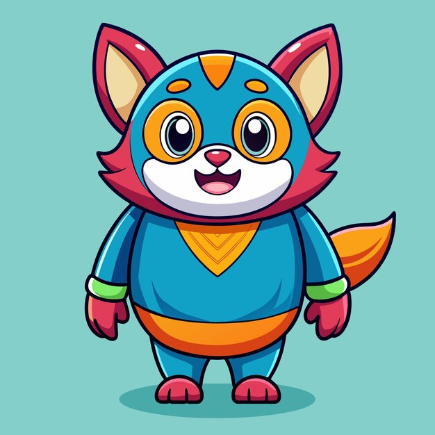 Leuke cartoon mascotte illustratie stijl