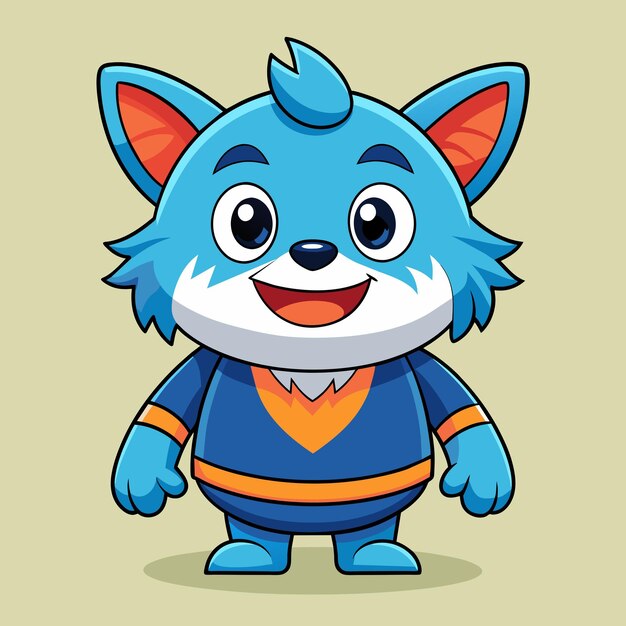 Leuke cartoon mascotte illustratie stijl