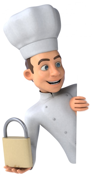 Leuke chef-kok animatie