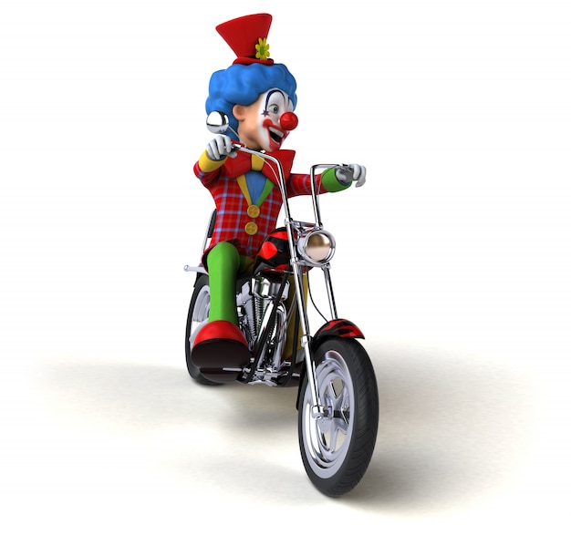 Leuke clown - 3D illustratie