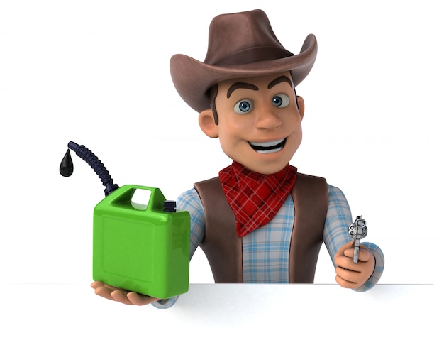 Leuke Cowboy - 3D illustratie