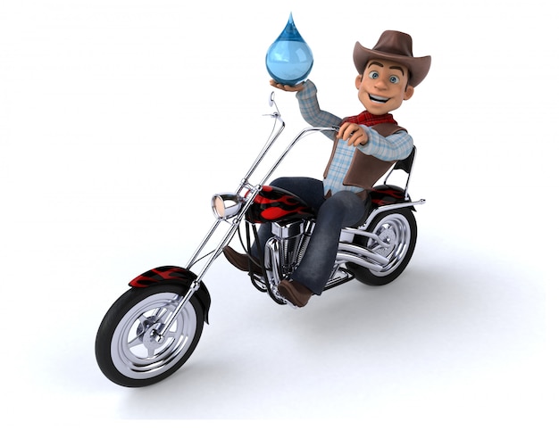 Leuke Cowboy - 3D illustratie