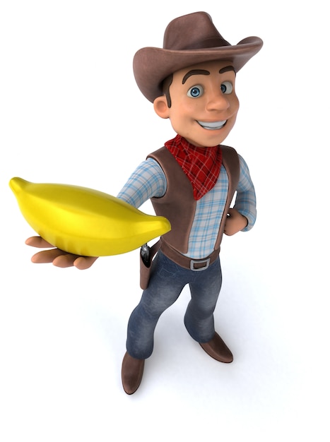 Leuke cowboy illustratie