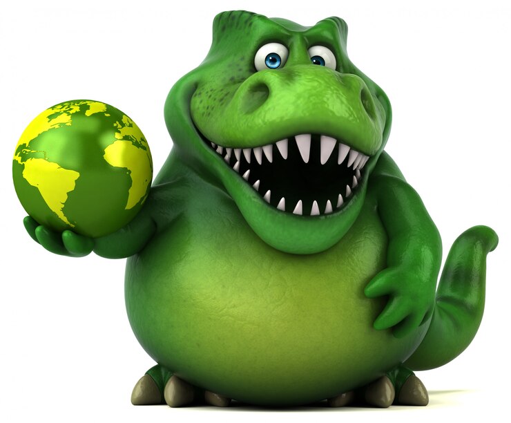 Foto leuke dinosaurus-3d illustratie