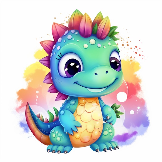 Leuke dinosaurussen regenboog vibes