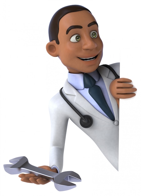 Leuke dokter animatie