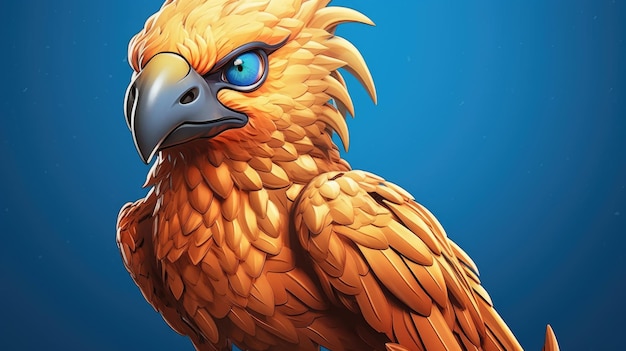 Leuke Eagle Dragon Bird HD 8k achtergrondbehang Stock Fotografisch beeld