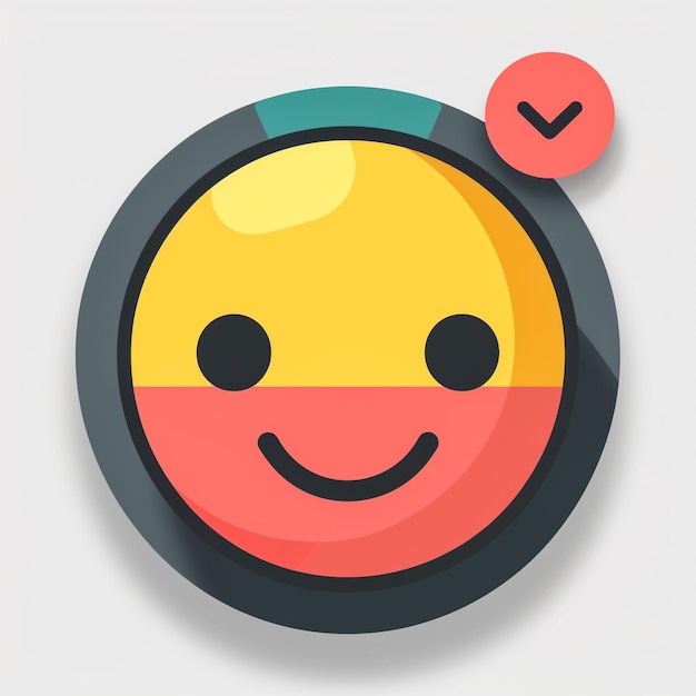 Foto leuke emoji-iconen 3d-weergave