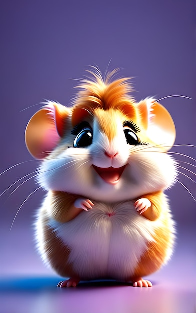 Leuke en schattige hamster.