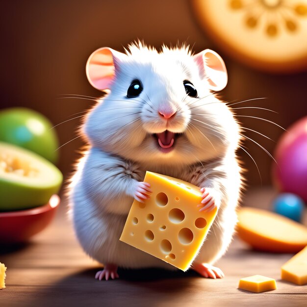 Leuke en schattige hamster.