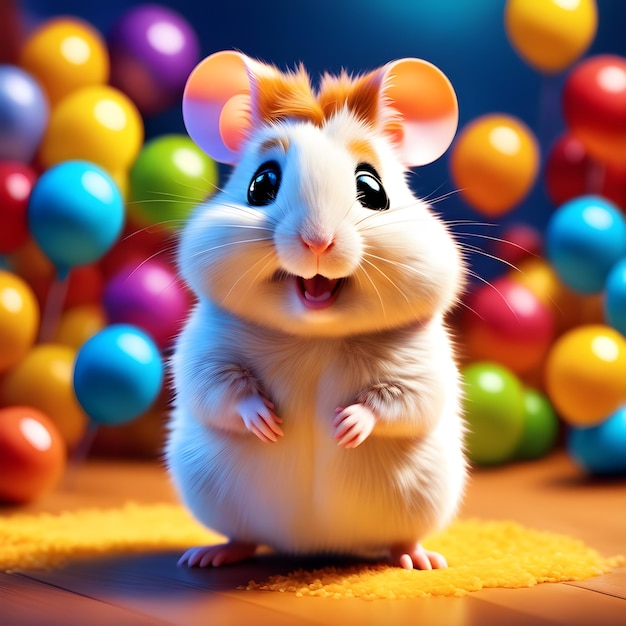 Leuke en schattige hamster.