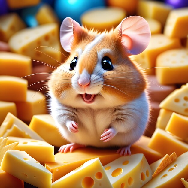 Leuke en schattige hamster.