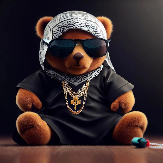 Leuke gangster teddybeer.