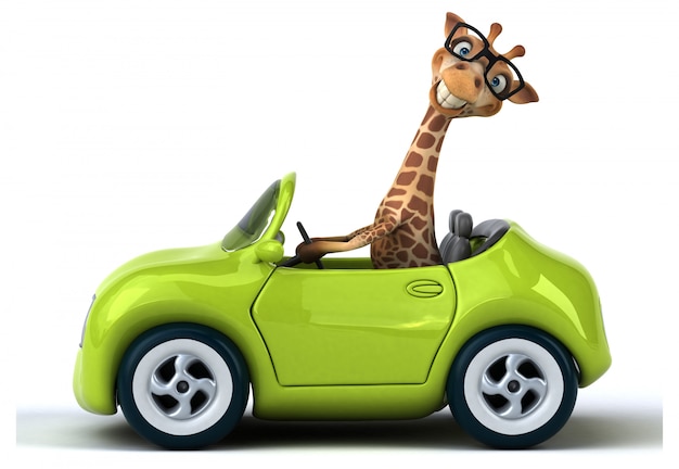 Leuke giraffe animatie