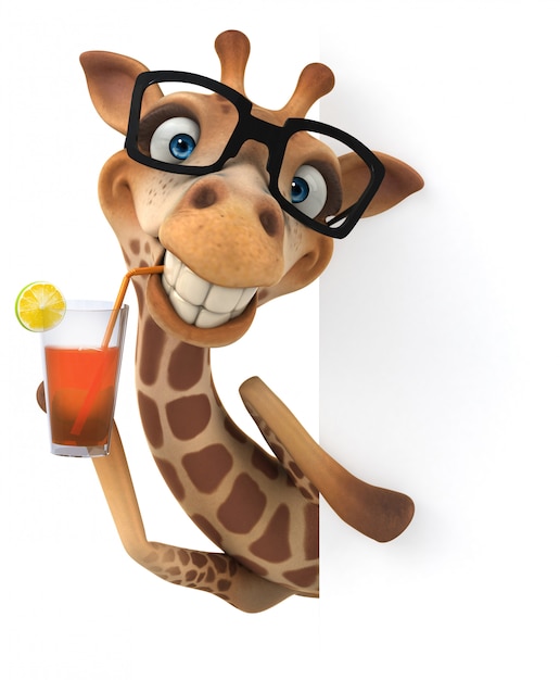 Leuke giraffe animatie