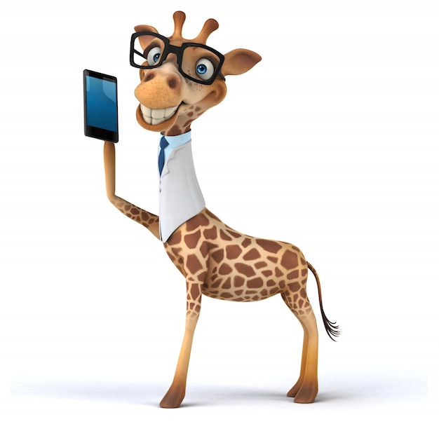 Leuke giraffe animatie