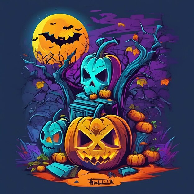 Leuke halloween illustraties