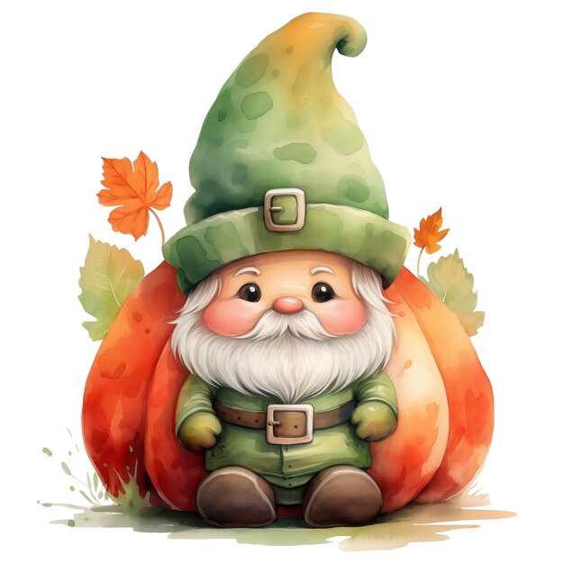 Leuke Herfst Gnome Illustratie