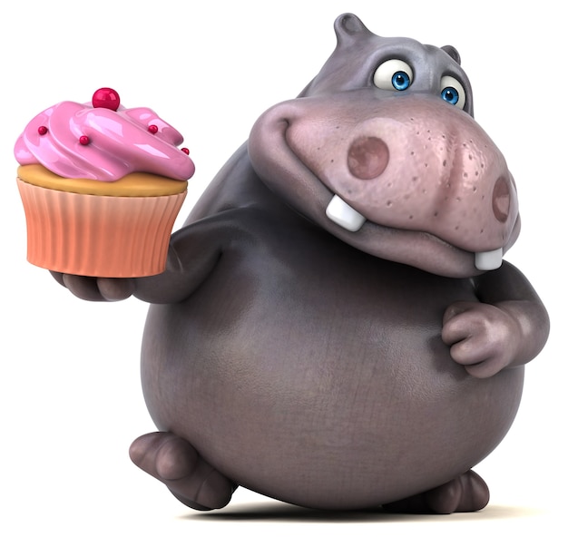 Leuke hippo-animatie