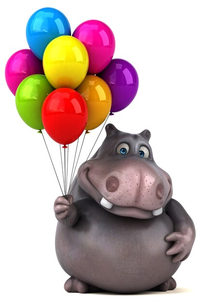 Leuke hippo illustratie
