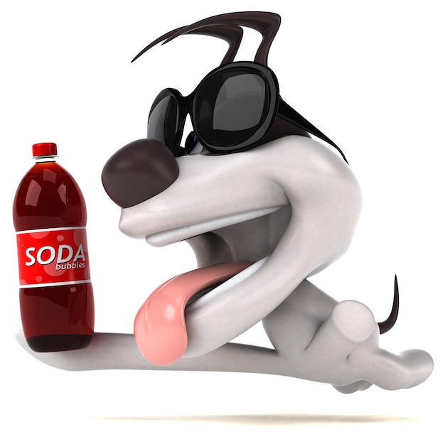 Leuke hond - 3D illustratie