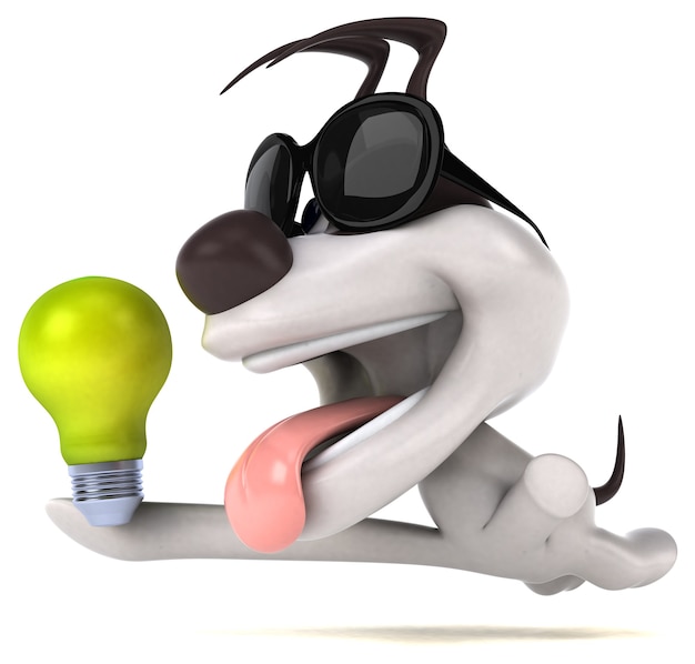 Leuke hond - 3D illustratie